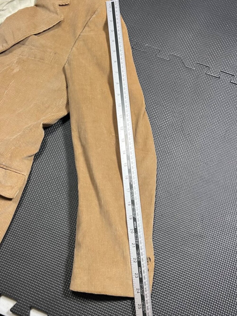 Vintage Jordache Tan Corduroy Blazer Jacket With Two-Button Closure & Satin Lini - Picture 3 of 8